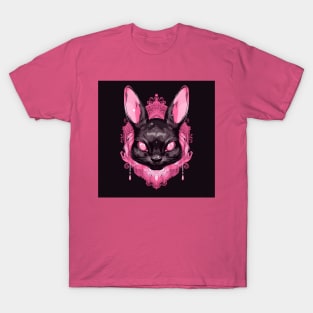 Shiny Black Rex  Rabbit T-Shirt